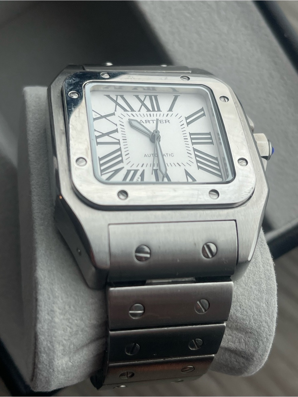 Cartier Men's Silver Stainless Steel Watch with White Dial - Picture 5 of 9